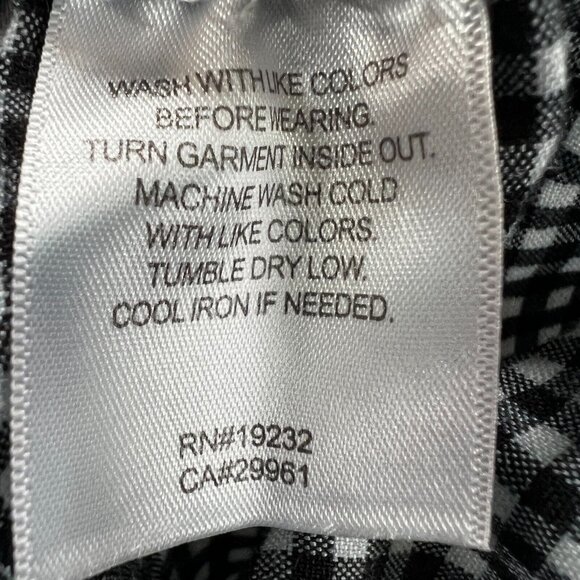 Alfred Dunner Women Pants 18 Black White Gingham High Rise Pull On Elastic Waist - Picture 6 of 10